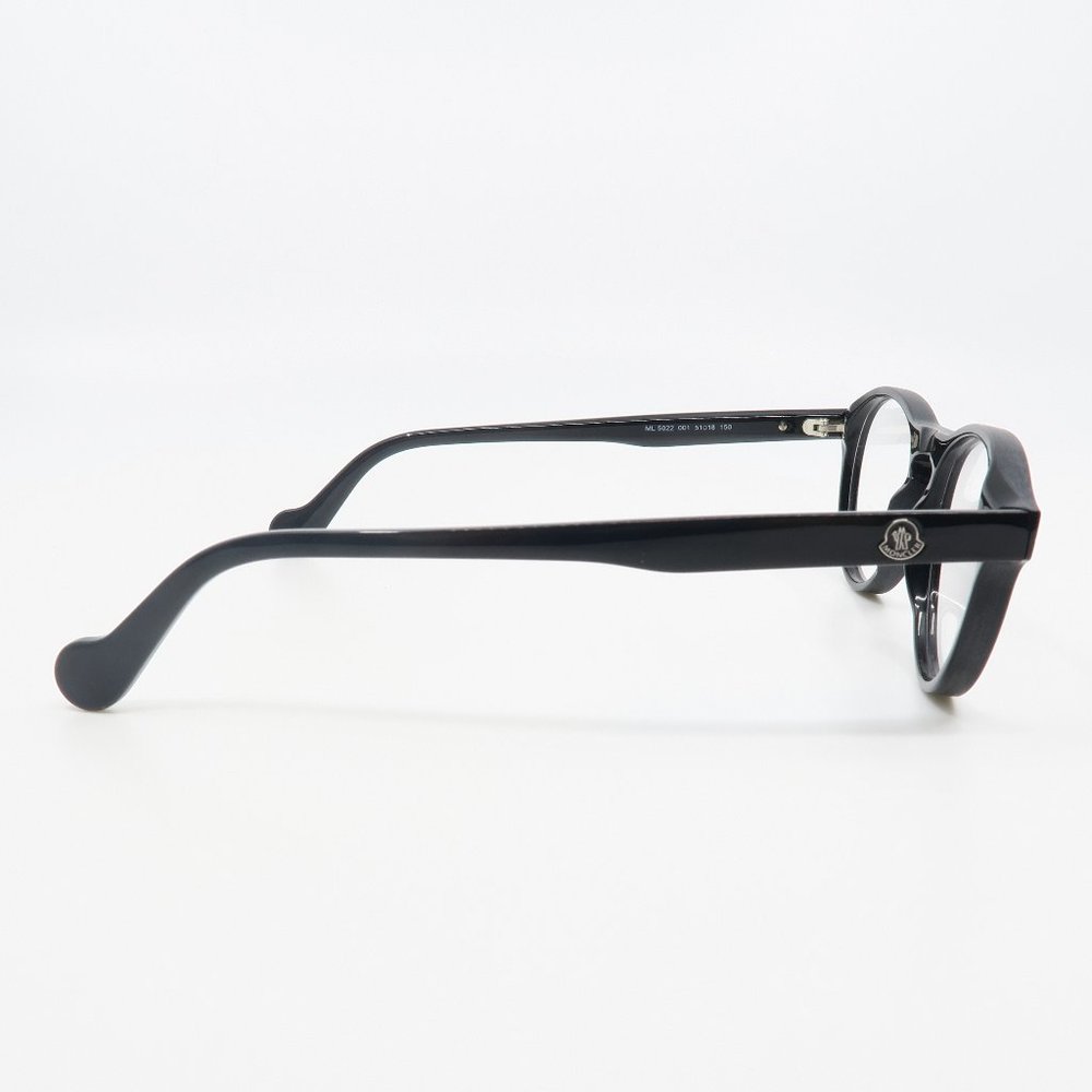 ML 5022 001 Moncler Round Black Eyeglasses w/ case - Picture 4 of 6